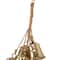 25" Gold Metal Cascading Cluster Decorative Bells